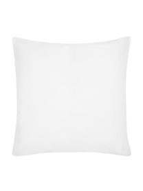 Housse de coussin 40x40 blanc doré Light, 100 % coton, Blanc, couleur dorée, larg. 40 x long. 40 cm