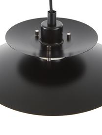 Petite suspension noire Brenda, Noir, argenté, Ø 32 x haut. 19 cm