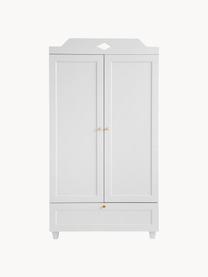 Armoire Luca, Bois blanc laqué, larg. 90 x haut. 165 cm