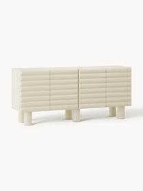 Credenza Fana, Gambe: legno di pioppo, Questo p, Beige, Larg. 150 x Alt. 80 cm