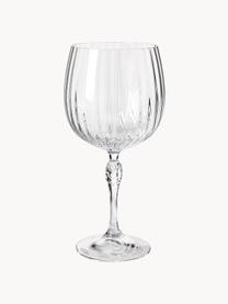 Sklenice na gin s drážkovou strukturou America's Cocktail, 4 ks, Sklo, Transparentní, Ø 10 cm, V 23 cm, 700 ml