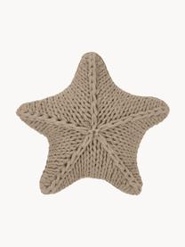 Grobstrick-Kissen Sparkle, Bezug: 100 % Baumwolle, Beige, B 45 x L 45 cm