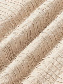 Plissierte Baumwoll-Kissenhülle Artemis, 99 % Baumwolle, 1 % Polyester, Beige, B 50 x L 50 cm