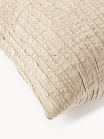 Plisovaný poťah na vankúš z bavlny Artemis, 99 % bavlna, 1 % polyester, Béžová, Š 50 x D 50 cm
