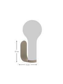 Soporte de pared para lámpara de exterior Aplô, Anclaje: aluminio recubierto, Marrón nuez, An 5 x Al 12 cm