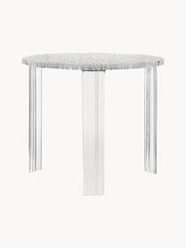 Runder In- & Outdoor-Beistelltisch T-Table, Acrylglas, Transparent, Ø 50 x H 44 cm