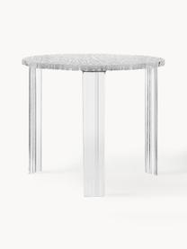 Runder In- & Outdoor-Beistelltisch T-Table, Acrylglas, Transparent, Ø 50 x H 44 cm