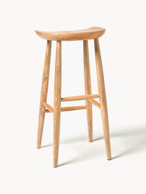 Tabouret de bar en bois de manguier Nino, Bois de manguier, enduit, Manguier, larg. 40 x haut. 78 cm