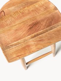 Barhocker Nino aus Mangoholz, Mangoholz, Mangoholz, B 40 x H 78 cm