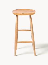 Tabouret de bar en bois de manguier Nino, Bois de manguier, enduit, Manguier, larg. 40 x haut. 78 cm