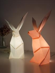 Lampada da tavolo in carta Rabbit, Paralume: carta, 160 g/m², Rosa, Larg. 18 x Alt. 34 cm