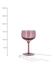 Copas de vino Valencia, 6 uds., Vidrio, Rosa, Ø 9 x Al 16 cm