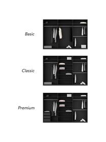 Armoire modulaire à portes battantes Leon, larg. 300 cm, plusieurs variantes, Noir, Basic Interior, larg. 300 x haut. 200 cm
