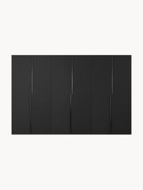 Armario modular Leon, 6 puertas (300 cm), diferentes variantes, Estructura: tablero aglomerado revest, Negro, Interior Basic (An 300 x Al 200 cm)