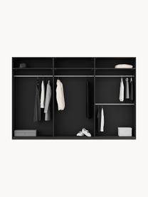 Armario modular Leon, 6 puertas (300 cm), diferentes variantes, Estructura: tablero aglomerado revest, Negro, Interior Basic (An 300 x Al 200 cm)