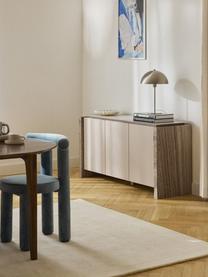 Sideboard Bruce aus Marmor und Metall, Ablagefläche: Metall, Beine: Marmor, Hellbeige, Beige marmoriert, B 145 x H 73 cm