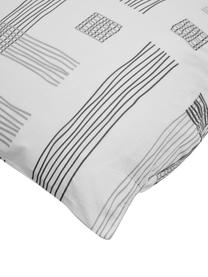 Poszewka na poduszkę z bawełny organicznej renforcé Tenzin, 2 szt., Szary, S 40 x D 80 cm