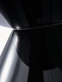 Runder Couchtisch Zig Zag, Kunststoff, lackiert, Schwarz, Ø 60 cm