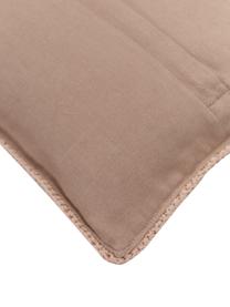Gehäkelte Kissenhülle Brielle aus Baumwolle, 100% Baumwolle, Mehrfarbig, B 45 x L 45 cm