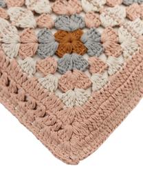 Federa arredo all'uncinetto in cotone Brielle, 100% cotone, Multicolore, Larg. 45 x Lung. 45 cm