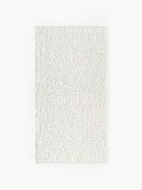 Handgewebter Kurzflor-Teppich Leah, 88 % Polyester, 12 % Jute, GRS-zertifiziert, Weiss, B 80 x L 150 cm (Grösse XS)