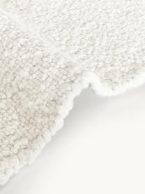 Handgewebter Kurzflor-Teppich Leah, 88 % Polyester, 12 % Jute, GRS-zertifiziert, Weiss, B 80 x L 150 cm (Grösse XS)