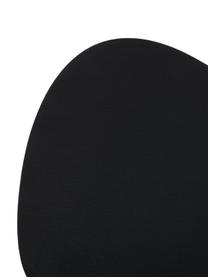 Ovale Kunstleder-Tischsets Leni, 2 Stück, Kunstleder, Schwarz, B 33 x L 40 cm