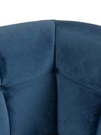 Samt-Sofa Beryl (2-Sitzer), Bezug: Polyestersamt 30.000 Sche, Füße: Walnussholz, lackiert, Korpus: Sperrholz, Samt Blau, B 164 x T 90 cm