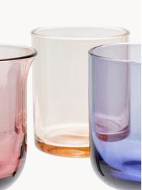 Sada ručně foukaných sklenic v různých barvách a tvarech Diseguale, 6 dílů, Foukané sklo, Více barev, transparentní, Ø 6 cm, V 6 cm, 90 ml