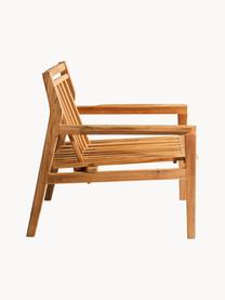 Poltroncina da giardino in teak Samen, Legno di teak certificato FSC, Legno di teak, Larg. 75 x Prof. 74 cm