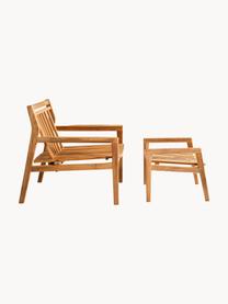 Poltroncina da giardino in teak Samen, Legno di teak certificato FSC, Legno di teak, Larg. 75 x Prof. 74 cm