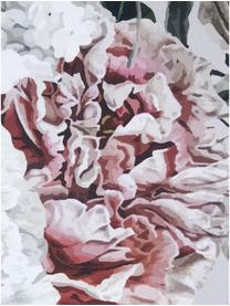 Baumwollsatin-Kissenbezug Blossom, Webart: Satin Fadendichte 210 TC,, Grau, 45 x 110 cm