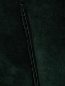 Samt-Polsterstuhl Tess, Bezug: Samt (Polyester) Der hoch, Beine: Metall, pulverbeschichtet, Samt Dunkelgrün, Goldfarben, B 49 x T 64 cm