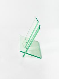 Leggio Crystal, larg. 27 cm x Alt. 25 cm, Vetro acrilico, Verde chiaro trasparente, Larg. 27 x Alt. 25 cm