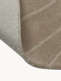 Tapis en laine taupe tufté main Aaron, Taupe, larg. 300 x long. 400 cm (taille XL)