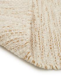 Alfombra artesanal de lana Lule, 70% lana, 30% algodón
Las alfombras de lana se pueden aflojar durante las primeras semanas de uso, la pelusa se reduce con el uso diario, Amarillo ocre, beige, An 170 x L 240 cm (Tamaño M)