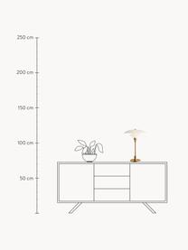 Grote tafellamp PH 3½-2½, mondgeblazen, Lampenkap: opaalglas, mondgeblazen, Goudkleurig, wit, Ø 33 x H 47 cm