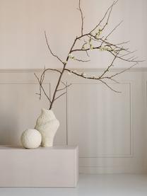 Design-Vase Isla in organischer Form, H 32 cm, Keramik, Off White, B 22 x H 32 cm