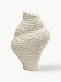 Design-Vase Isla in organischer Form, H 32 cm, Keramik, Off White, B 22 x H 32 cm