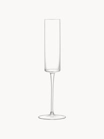 Flûte à champagne soufflée bouche Otis, 4 pièces, Verre, Transparent, Ø 7 x haut. 26 cm, 150 ml