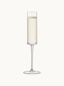 Flûte à champagne soufflée bouche Otis, 4 pièces, Verre, Transparent, Ø 7 x haut. 26 cm, 150 ml