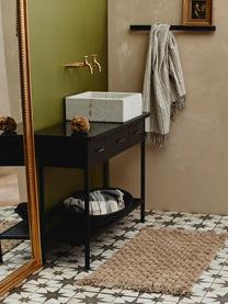 Koupelnový kobereček s třásněmi Luna, 100 % bavlna, Karamelově hnědá, Š 60 cm, D 100 cm