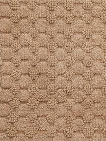 Tapis de bain à franges Luna, 100 % coton, Caramel, larg. 60 x long. 100 cm