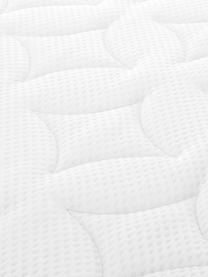 Premium Boxspringbett Lacey in Beige, Matratze: 7-Zonen-Taschenfederkern , Füße: Massives Buchenholz, lack, Webstoff Beige, 160 x 200 cm