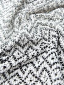 Baumwoll-Tagesdecke Dia mit grafischem Muster, 100% Baumwolle, Schwarz, Weiss, B 180 x L 235 cm (für Betten bis 140 x 200)