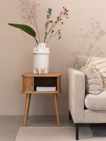 Dřevěný noční stolek Barbier, Světlé dubové dřevo, Š 45 cm, V 59 cm