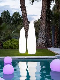 Schwimmende, dimmbare LED-Solar Gartenleuchte Buly mit Farbwechsel und Fernbedienung, Weiß, Ø 30 x H 27 cm
