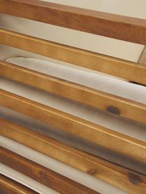 Garten-Loungesessel Bo, Gestell: Massives Akazienholz, geö, Beige,Dunkles Holz, B 72 x H 64 cm