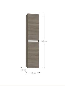 Szafka łazienkowa Perth, O wyglądzie drewna jesionowego, S 35 x W 160 cm