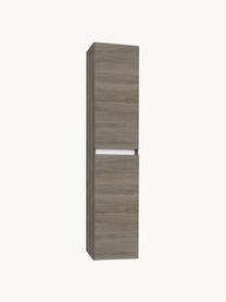 Mueble de baño alto Perth, 35 cm, Estantes: vidrio, Aspecto de madera de fresno, An 35 x Al 160 cm